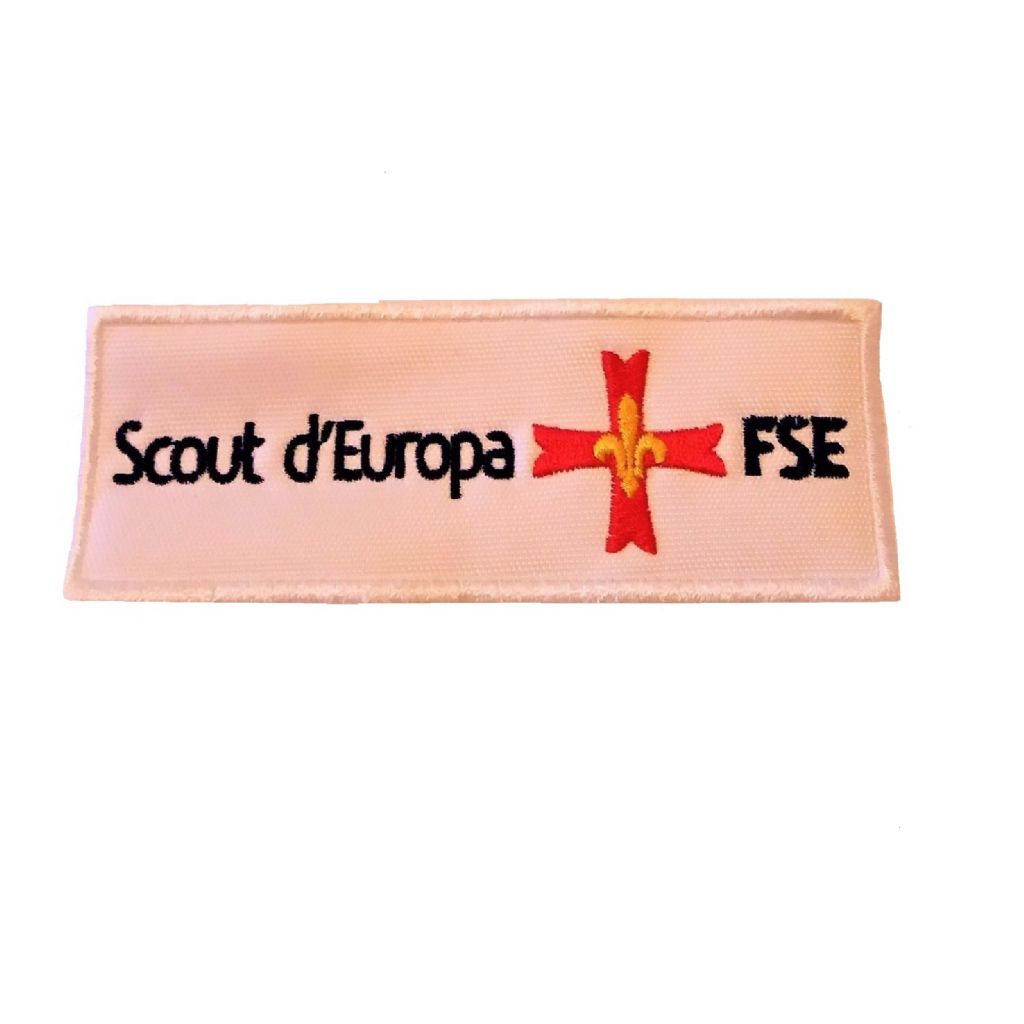 PATCH SCOUT D'EUROPA bianco